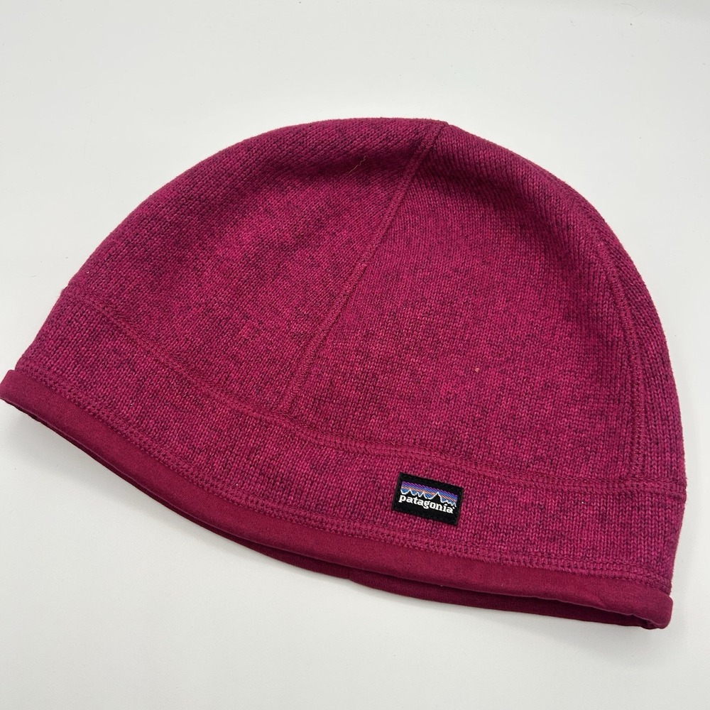 Patagonia Beanie Hat Magenta Pink Fleece Lined‎ Adult Medium M